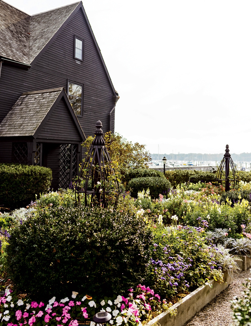 The preserved 17th-century Salem Harbor mansion that inspired Hawthorne’s The House of the Seven Gables.