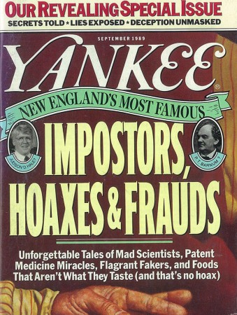 September 1989 cover of Yankee Magazine.
