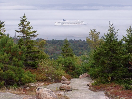 View from Cadillac Mountain in Maine