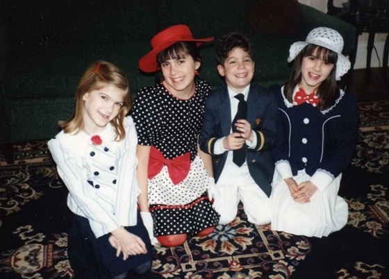 Me, my cousins Jaime and Mark, and sister Courtney at Great Grammy's on Easter in the late 80's.