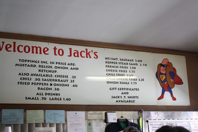Prices at Jack's haven't changed much over the decades.