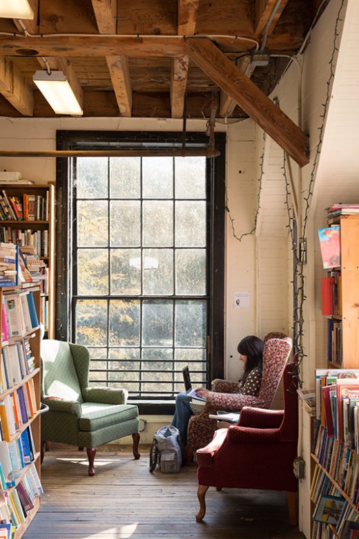 Inside the Montague Bookmill, a haven for used bookstore lovers.