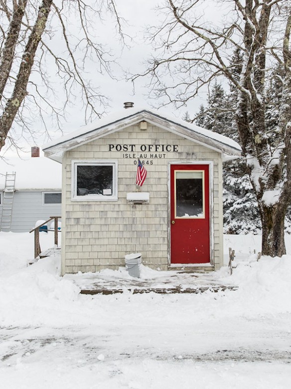 Isle au Haut's diminutive post office.