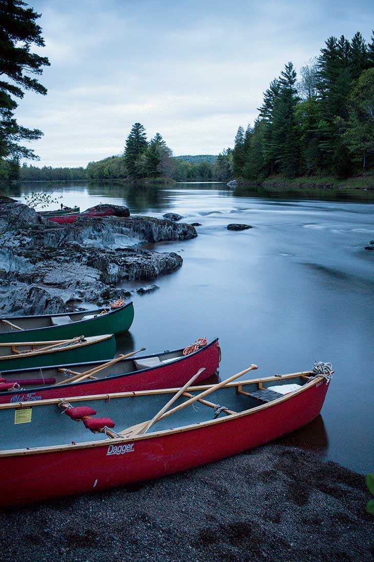 Serenity: “On the East Branch of the cool, blue Penobscot River it felt very much as I imagined the river would be.”