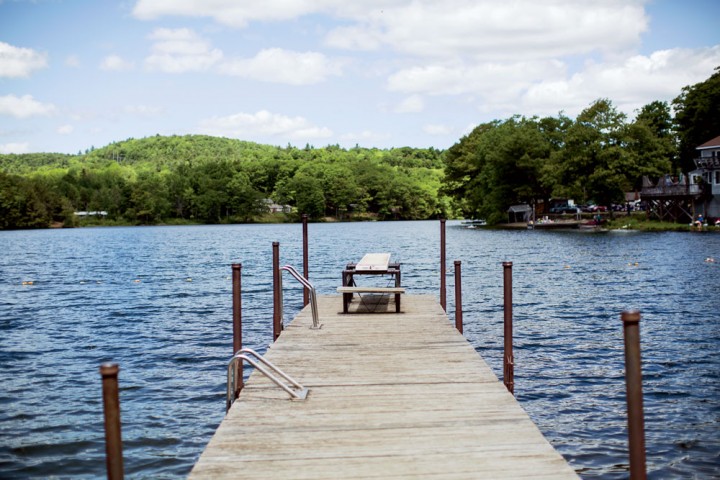 Beautiful Ashfield Lake keeps residents cool. 