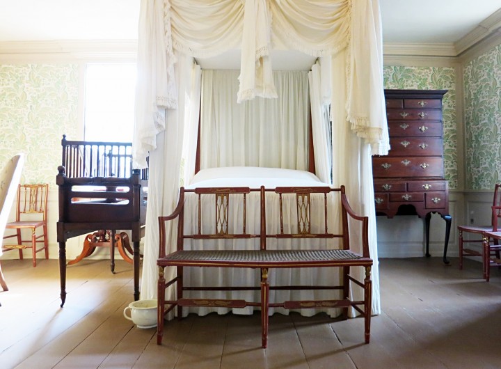 A beautiful bedroom chamber at Chase House. 
