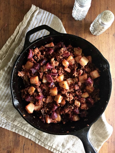 Red Flannel Hash, a New England favorite.
