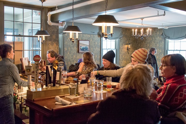 The Tap Room at the White Hart is a cozy place for locals to gather