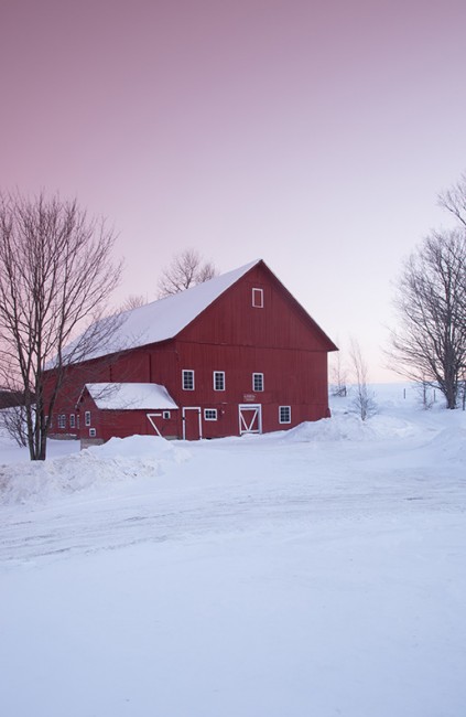A classic red barn on a back county road always inspires photographer Sara Gray.