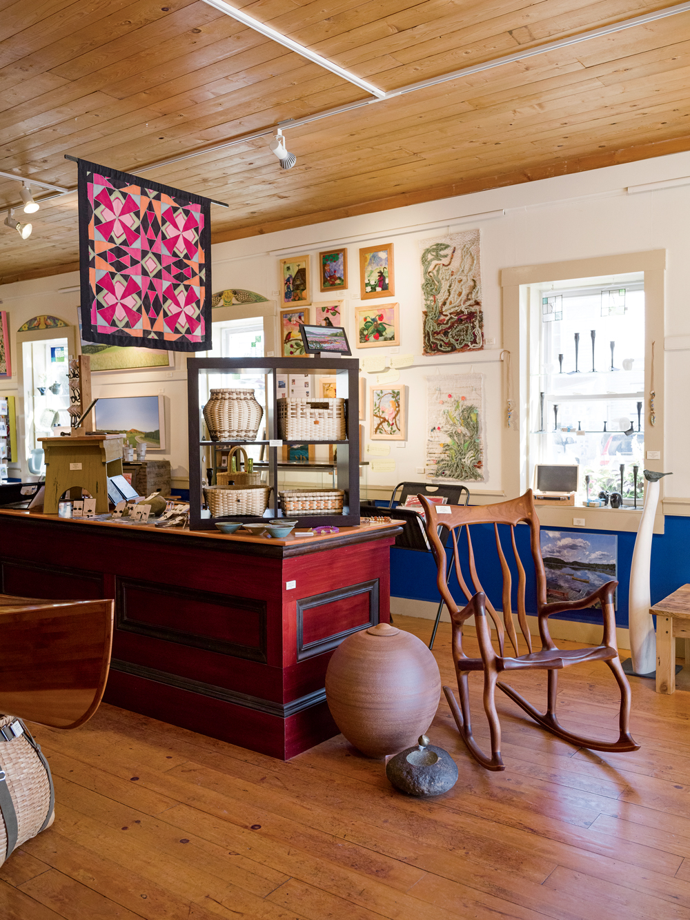 Miller’s Thumb in Greensboro offers fine art and contemporary crafts in several media.