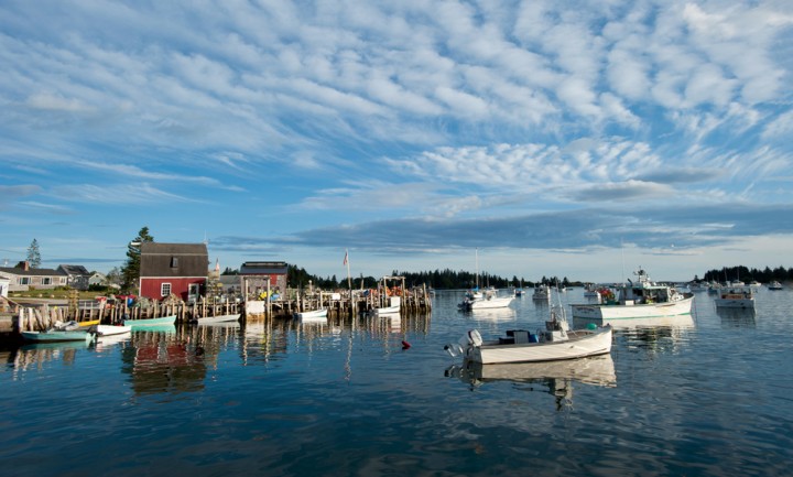 Carver’s Harbor in Vinalhaven, Maine. Vinalhaven is home to the state’s largest year-round island community, a thriving lobster fleet, and a sizable summer population of regulars and visitors.