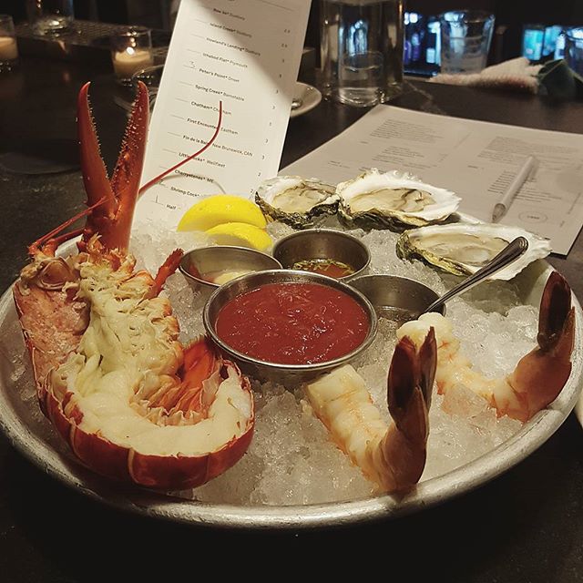 Fresh seafood at Row 34 in Boston.