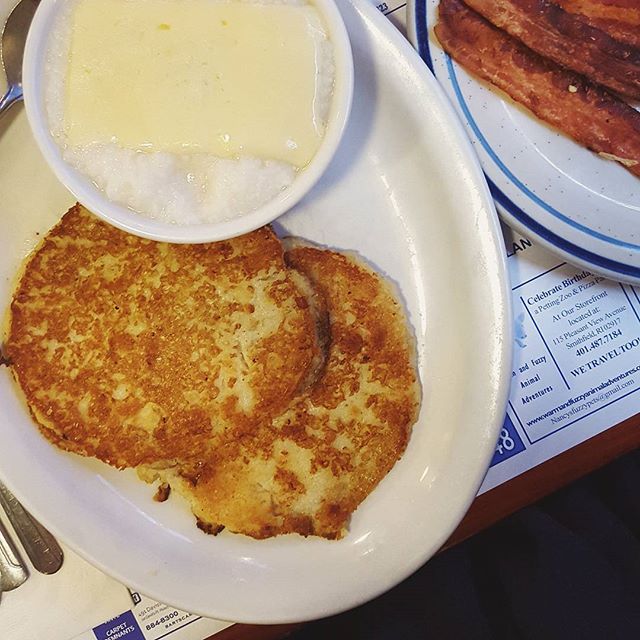 Johnnycakes from Jigger’s Hill and Harbor Diner in East Greenwich, RI.