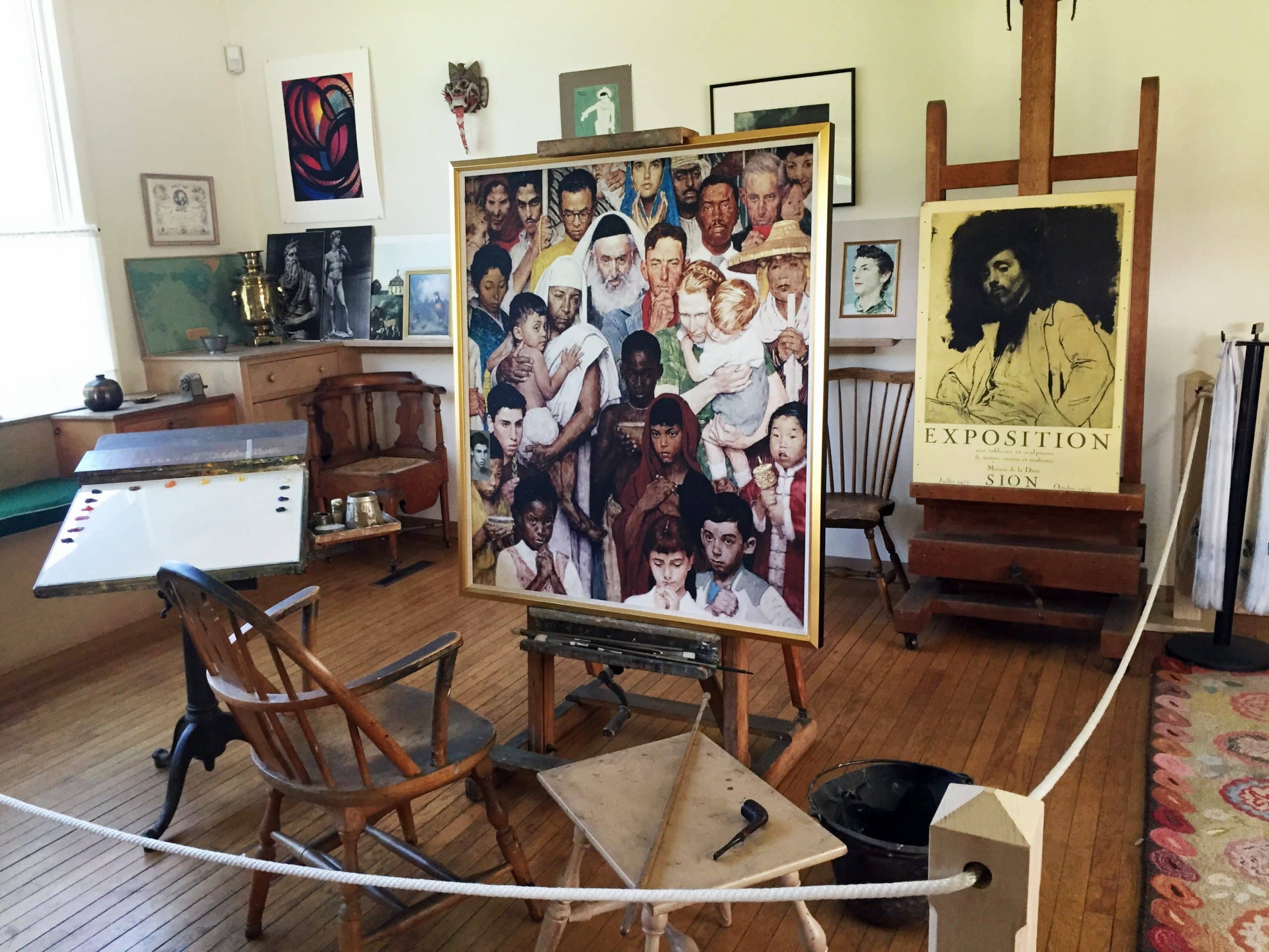 Norman Rockwell's Studio at the Norman Rockwell Museum