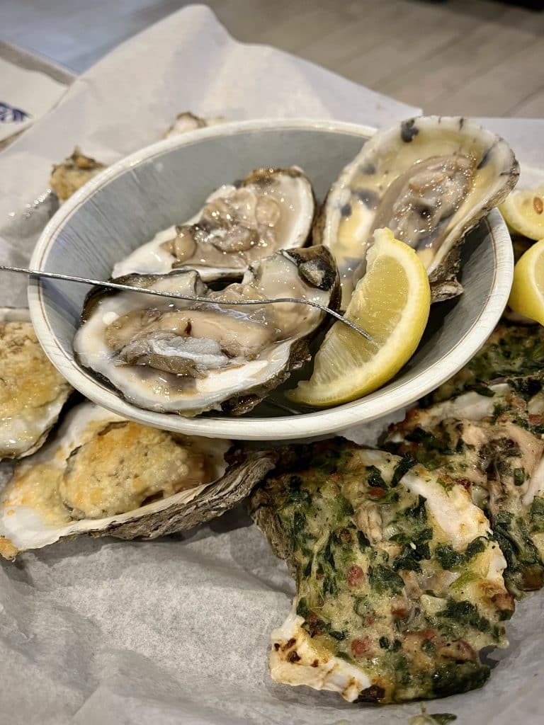Gulf oysters at Anna Maria Oyster Bar