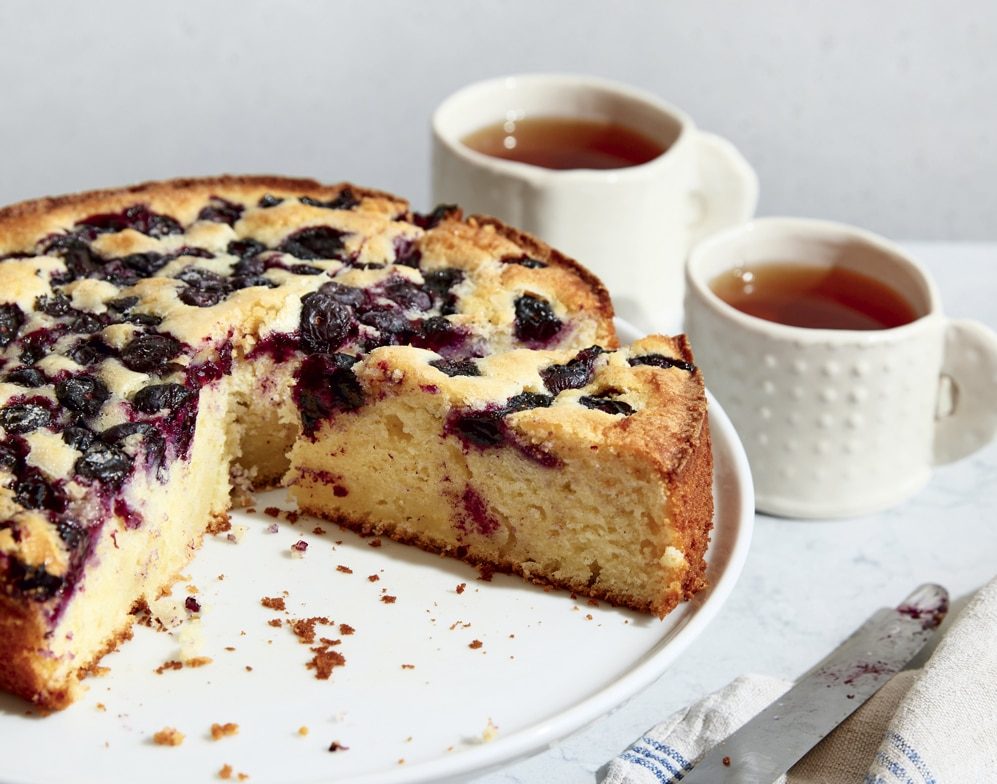 Blueberry-Lime Snack Cake