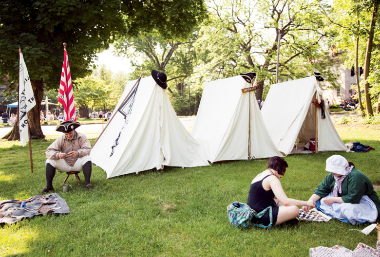The past comes to life at the annual Revolutionary War encampment at the Webb-Deane-Stevens Museum. 