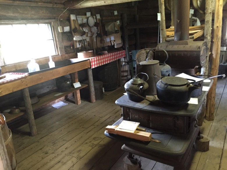 By the early 20th century living conditions had improved substantially. Many of the housing quarters were featured a separate bunk area and kitchen section, complete with a wood cookstove.