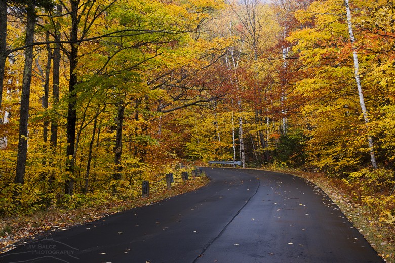 Road lined with perfect autumn color await leaf peepers this fall.