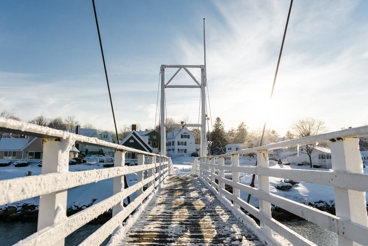 Ogunquit, Maine in Winter | Perkins Cove & Marginal Way
