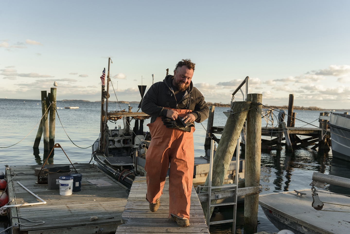 Charlie Larkin, oyster man and one time fastest oyster shucker in Connecticut with a 2015 win at the Milford Oyster Festival to prove it.
