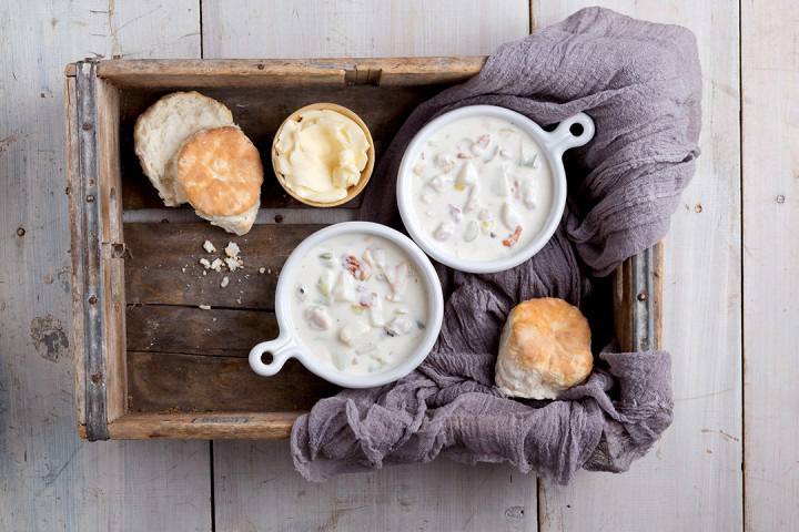 New England Clam Chowder from Chatham Pier Fish Restaurant.