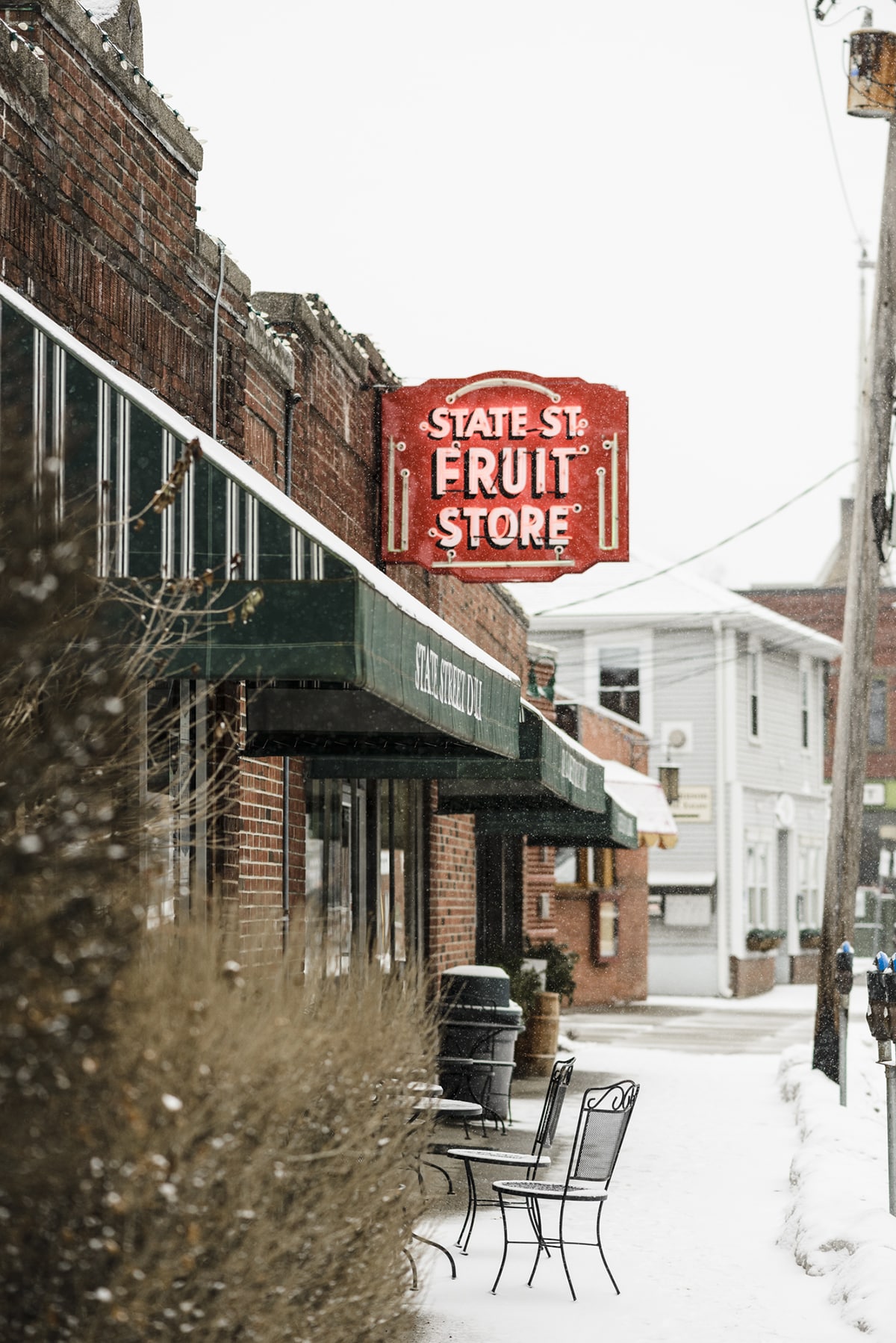 State Street Fruit Store, a downtown institution since the 1930s.