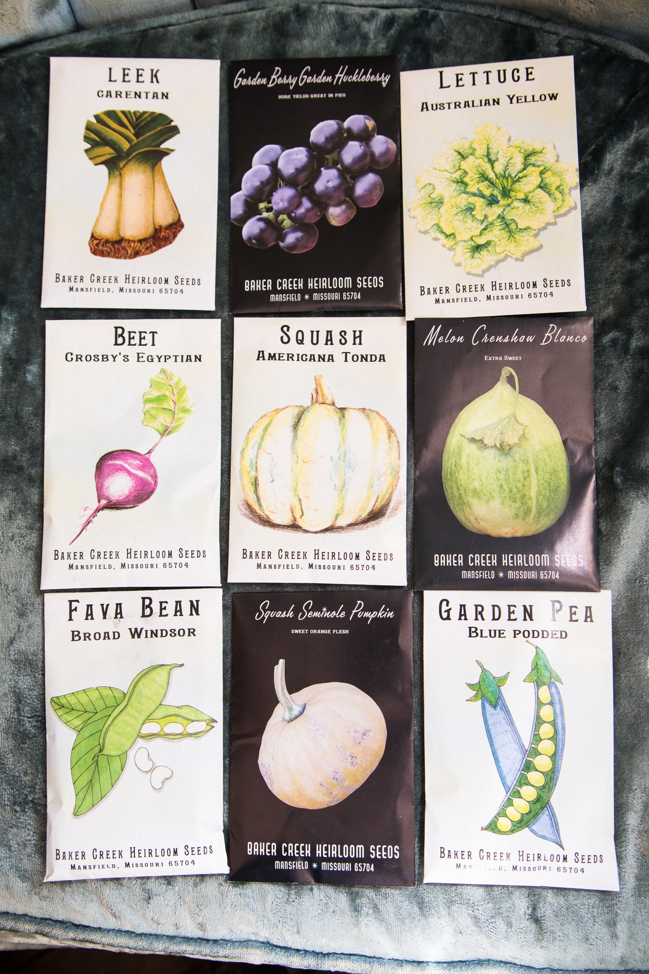 Heirloom seed packets at Comstock Ferre & Co. a local landmark in operation since 1811.