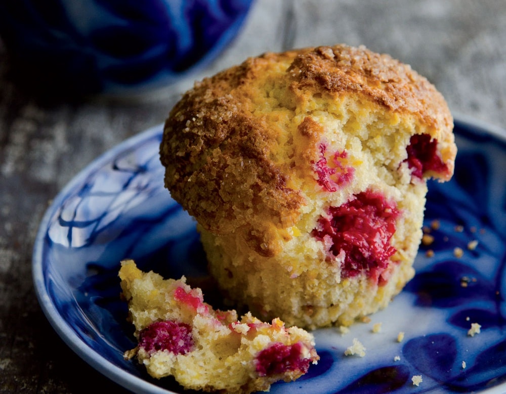 Raspberry-Peach-Muffins
