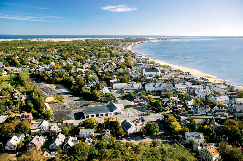 A bird’s-eye view of Provincetown, Massachusetts. RAYMOND FORBES LLC/STOCKSY