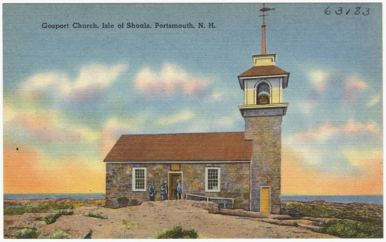 Gosport Chapel in a postcard from c. 1930–1945.