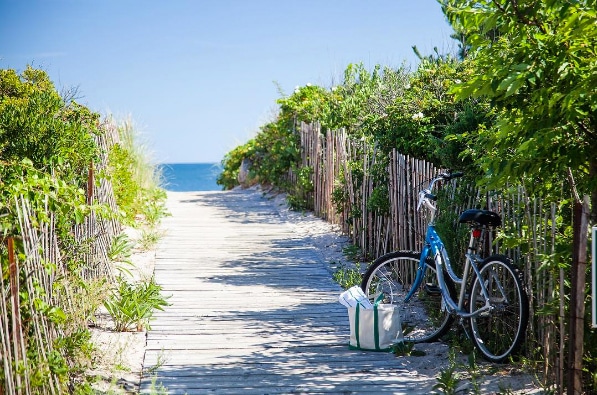 Bikes + beach access come standard with every stay.