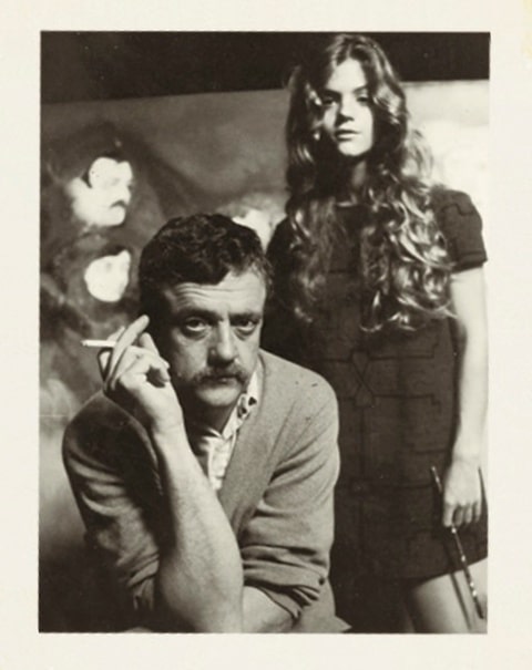 this 1969 shot of edie and her father, Kurt Vonnegut, was taken by Henry Grossman for LIfe magazine.