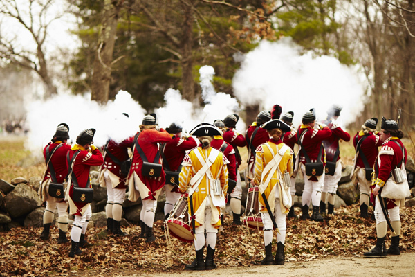 The Battle of Lexington and Concord Reenactment | Patriots' Day Photos