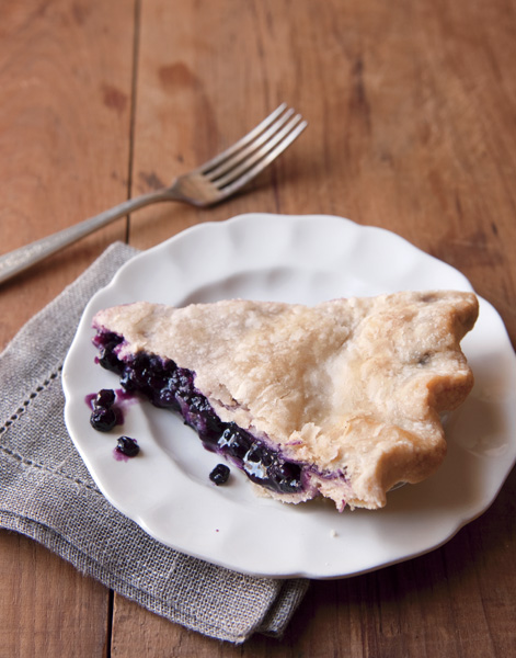 Award-winning blueberry pie