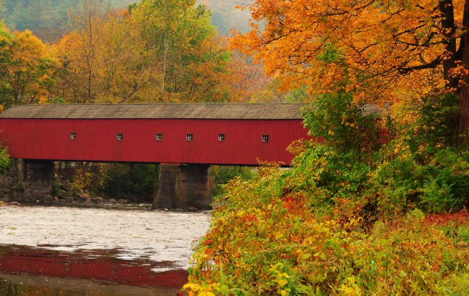 West Cornwall Covered Bridge in Cornwall, Connecticut