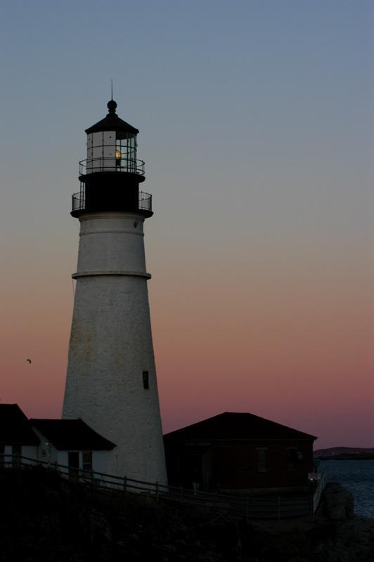 Portland Headlight at Sunset (user submitted)
