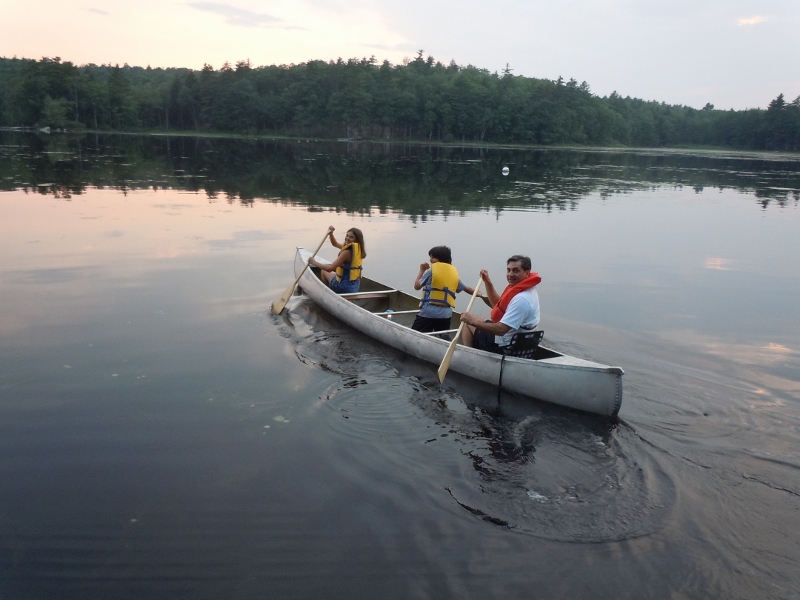 Canoeing On Lake Sebago, Me (user submitted)