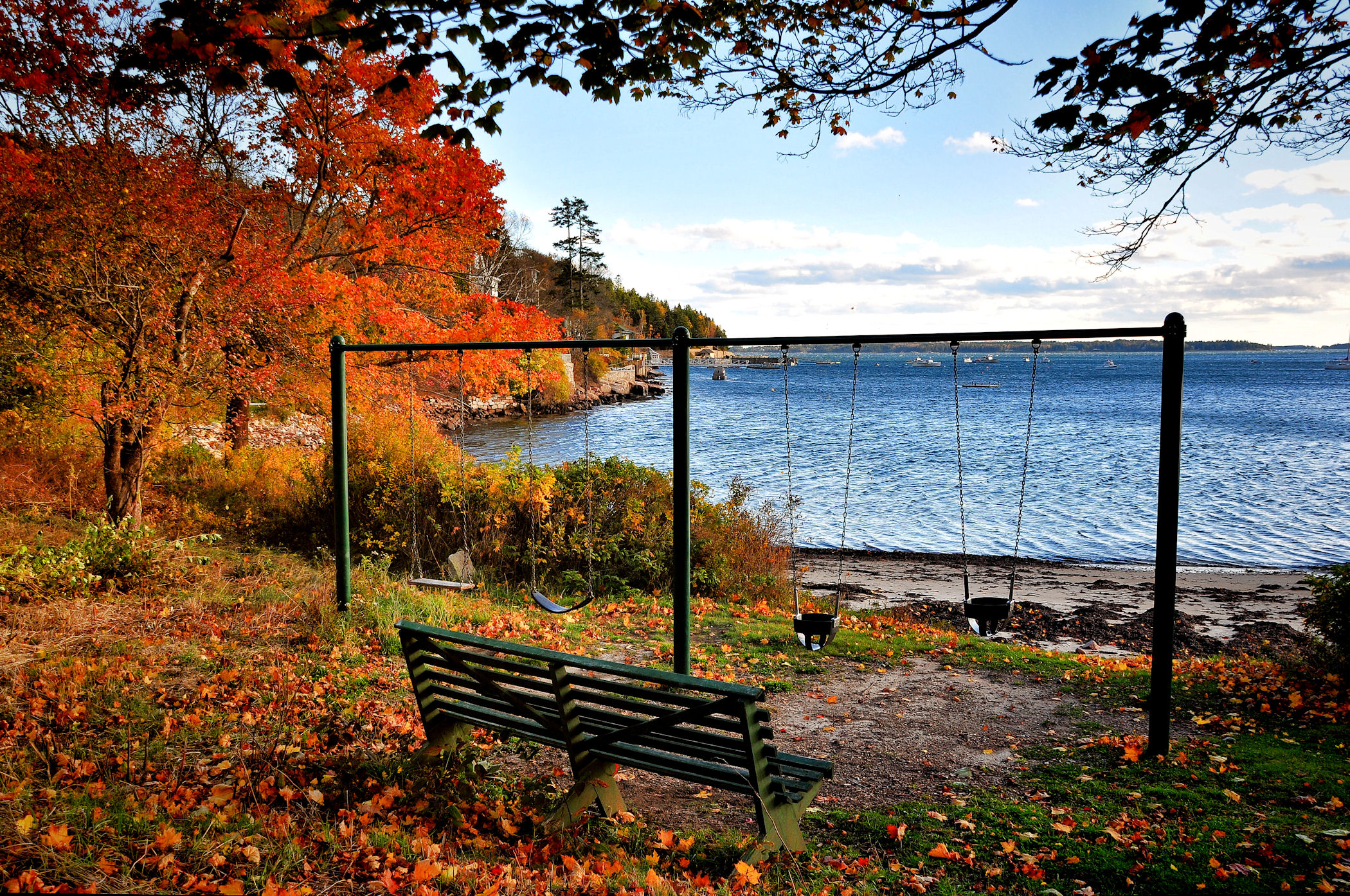 Fall At The Seal Harbor Swings (user submitted)
