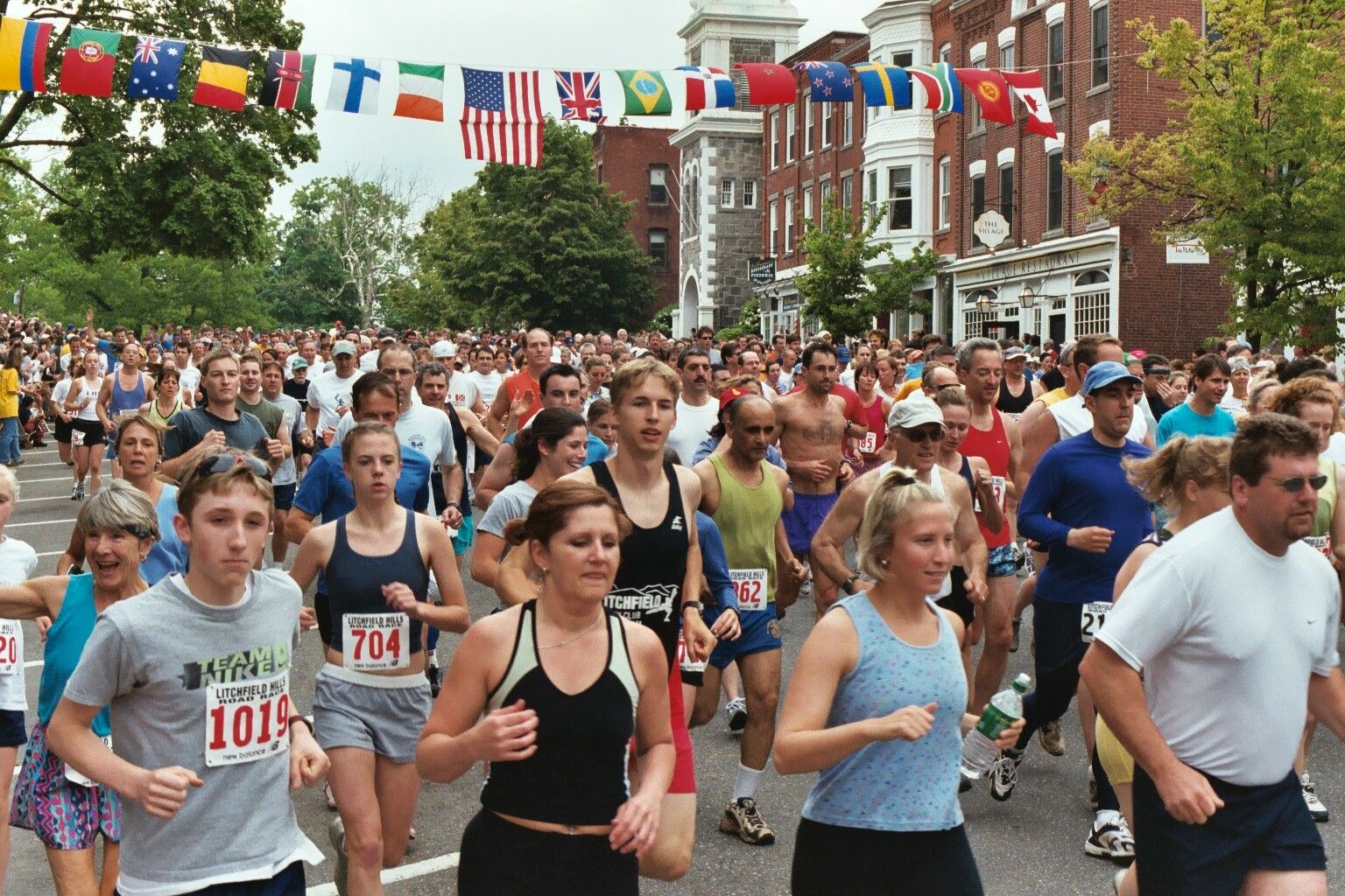 Start of the 2003 Litchfield Hills Road Race (user submitted)
