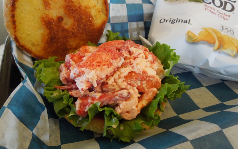 Sanders Fish Market’s round bun and leafy lettuce are nice complements to the fresh-picked lobster. 