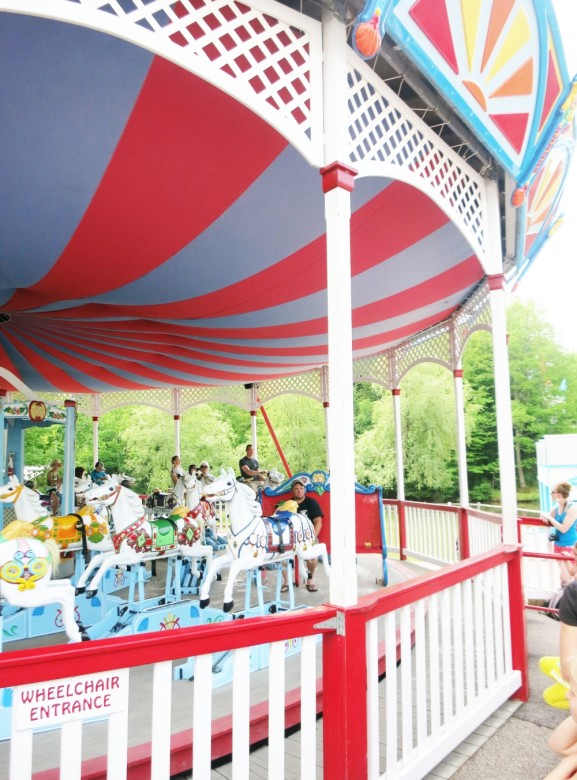 And, of course, there's an old-fashioned carousel. 